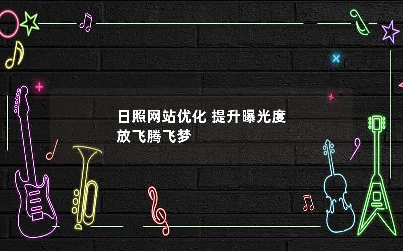 日照网站优化 提升曝光度 放飞腾飞梦
