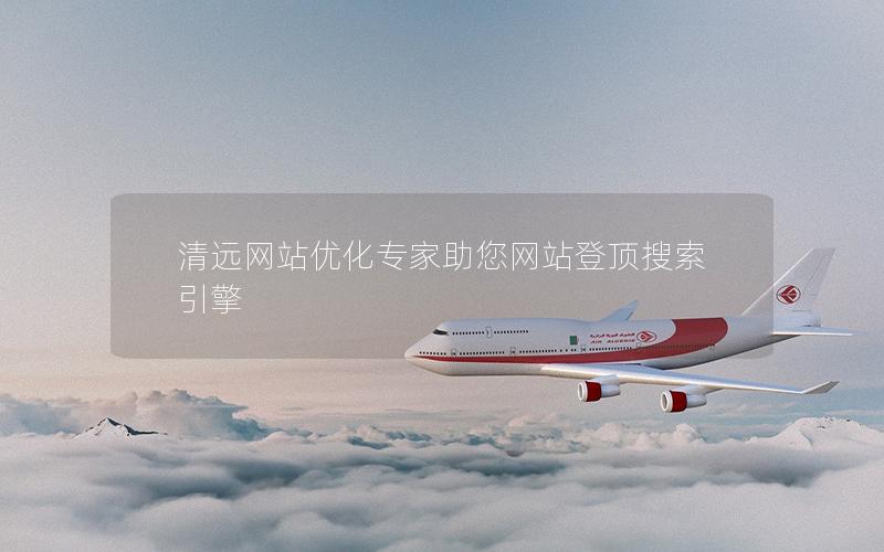 清远网站优化专家助您网站登顶搜索引擎