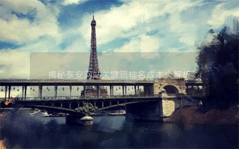 揭秘泰安网站关键词排名成本大解析