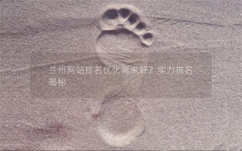 兰州网站排名优化哪家好？实力排名揭秘
