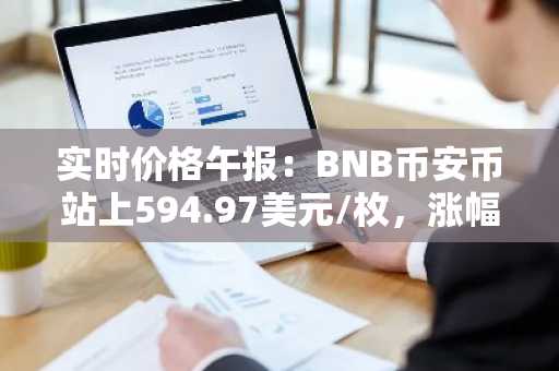 实时价格午报：BNB币安币站上594.97美元/枚，涨幅达1.01%