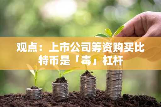 观点：上市公司筹资购买比特币是「毒」杠杆