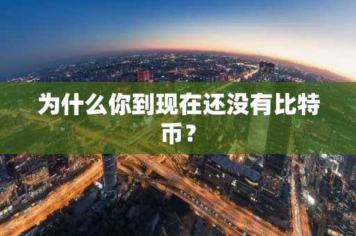 为什么你到现在还没有比特币？